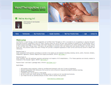 Tablet Screenshot of handtherapynow.com